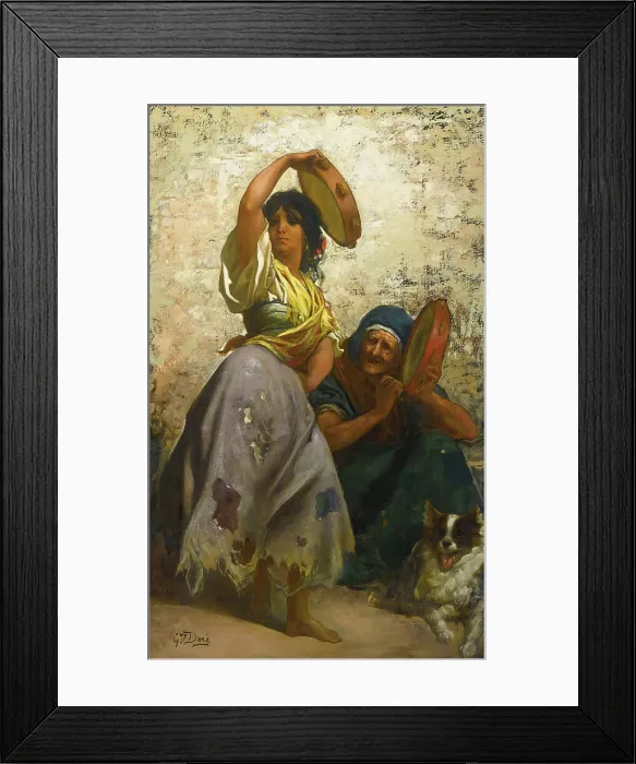 Framed Print : Gypsy woman dancing the Zorongo. Creator: Doré; Gustave (1832-1883) Framed Print : Gypsy woman dancing the Zorongo. Creator: Doré; Gustave (1832-1883)