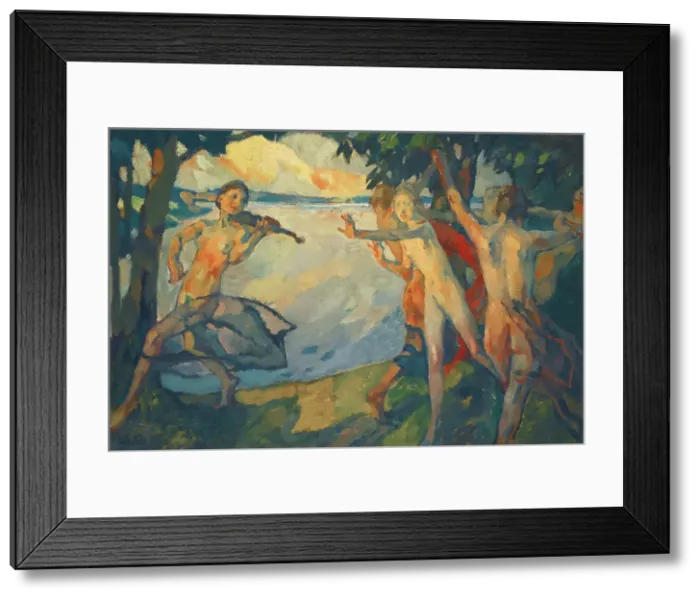 Framed Print : Round dance 2. I. 1921. Creator: Putz; Leo (1869-1940) Framed Print : Round dance 2. I. 1921. Creator: Putz; Leo (1869-1940)