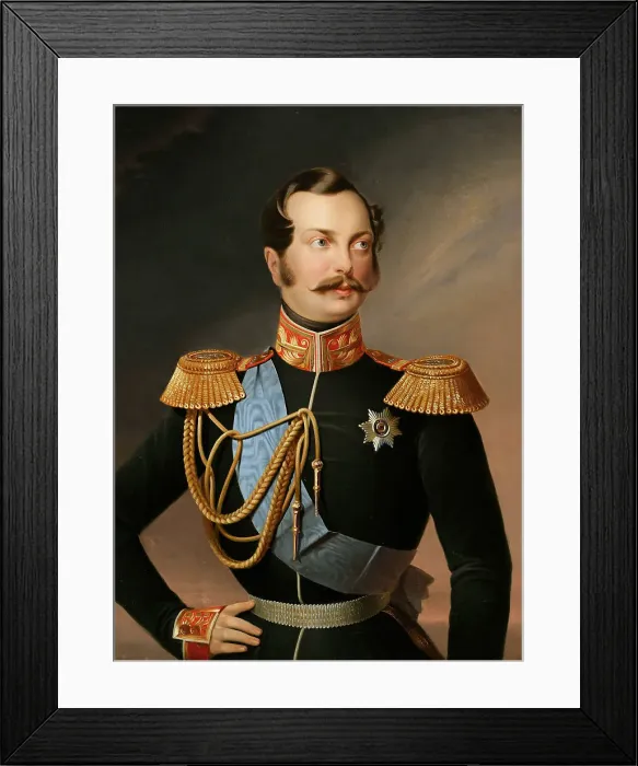 Framed Print : Portrait of Emperor Alexander II (1818-1881). Creator: Godenhjelm; Berndt (1799-1881) Framed Print : Portrait of Emperor Alexander II (1818-1881). Creator: Godenhjelm; Berndt (1799-1881)
