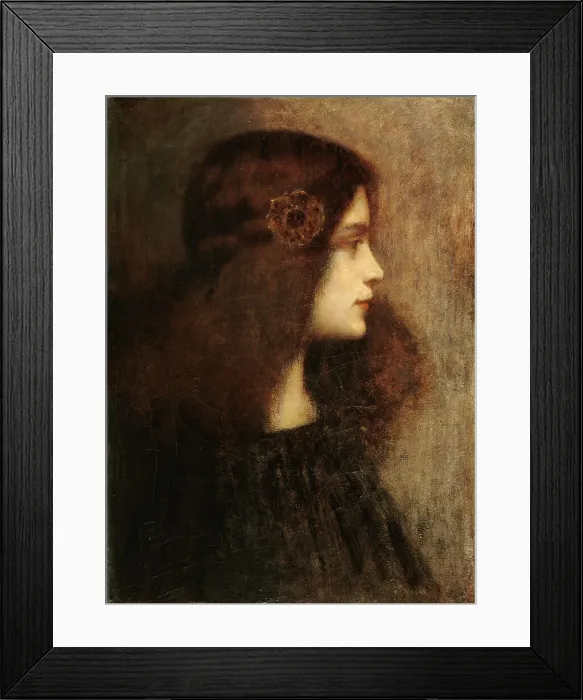 Framed Print : Portrait of Aurore Lauth Sand, c1890. Creator: Lauth; Charles Frédéric (1865-1922) Framed Print : Portrait of Aurore Lauth Sand, c1890. Creator: Lauth; Charles Frédéric (1865-1922)
