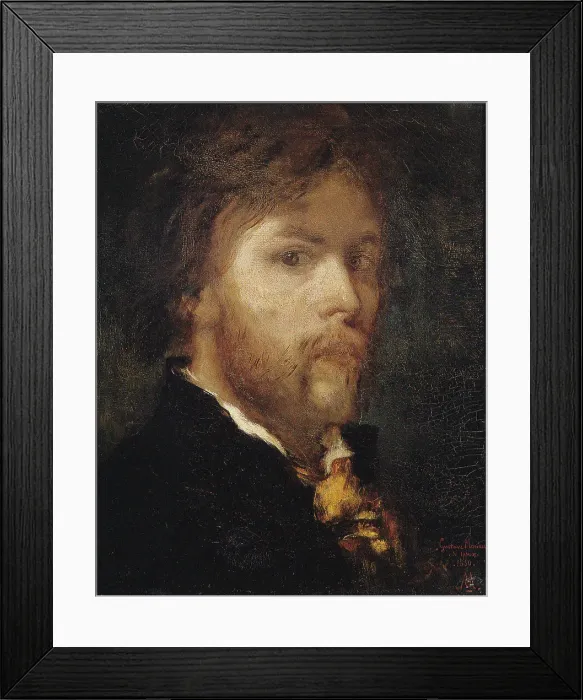 Framed Print : Self-portrait, 1850. Creator: Moreau; Gustave (1826-1898) Framed Print : Self-portrait, 1850. Creator: Moreau; Gustave (1826-1898)