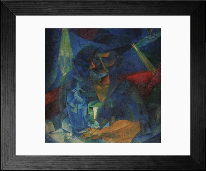 Framed Print : Donna al caffe - Compenetrazione di luci e piani, 1912-1914. Creator: Boccioni; Umberto (1882-1916) Framed Print : Donna al caffe - Compenetrazione di luci e piani, 1912-1914. Creator: Boccioni; Umberto (1882-1916)