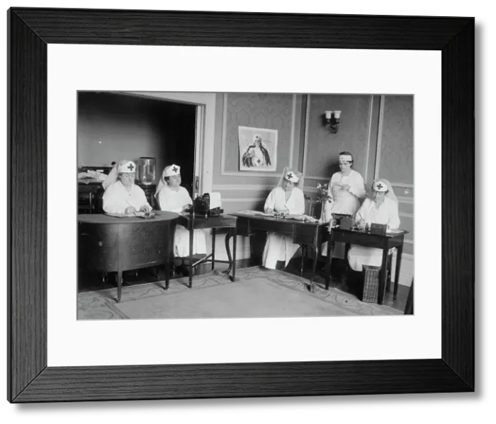 Framed Print : Red Cross workers, between c1915 and c1920. Creator: Bain News Service