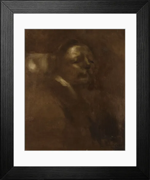 Framed Print : Self-portrait, c1880. Creator: Carrière; Eugène (1849-1906) Framed Print : Self-portrait, c1880. Creator: Carrière; Eugène (1849-1906)