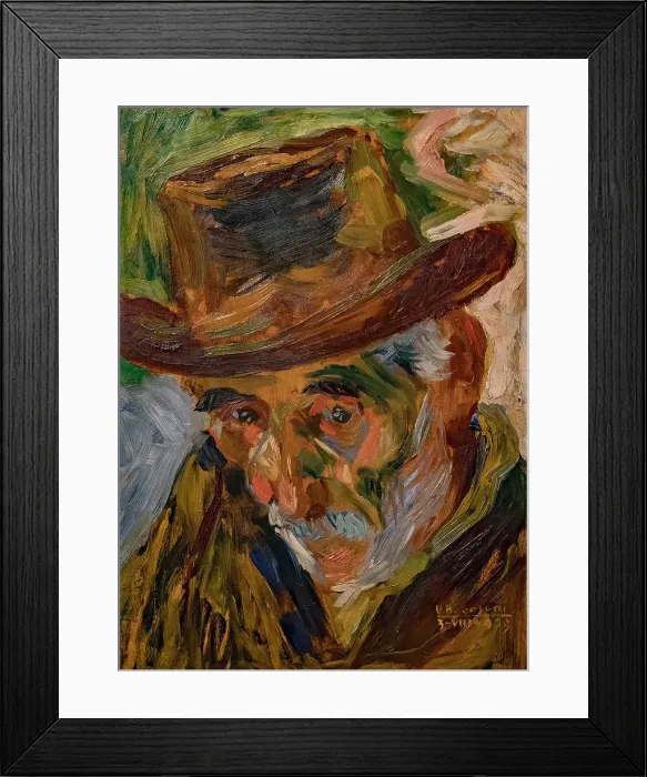Framed Print : Head of an old Man, 1909. Creator: Boccioni; Umberto (1882-1916) Framed Print : Head of an old Man, 1909. Creator: Boccioni; Umberto (1882-1916)
