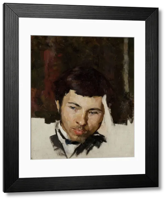 Framed Print : Self-portrait, c1880. Creator: Serov; Valentin Alexandrovich (1865-1911) Framed Print : Self-portrait, c1880. Creator: Serov; Valentin Alexandrovich (1865-1911)