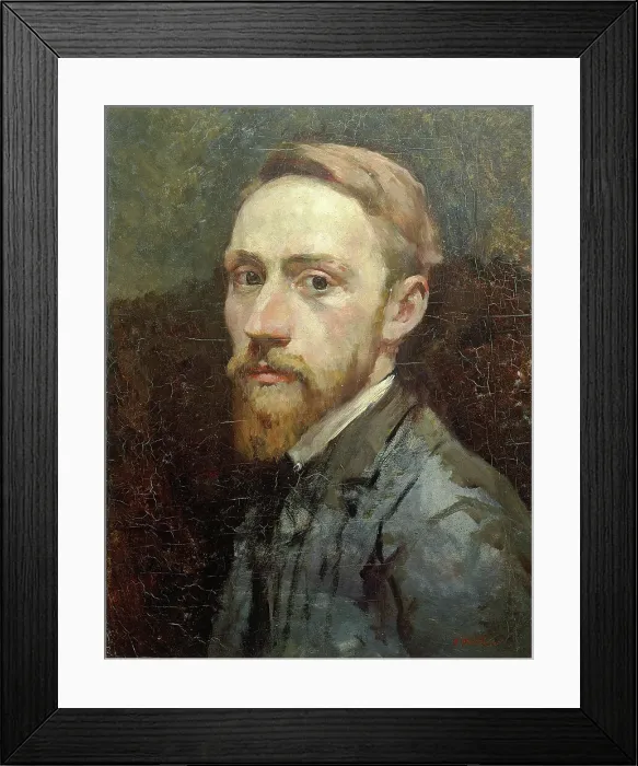Framed Print : Self-portrait (Vuillard au col blanc), 1888. Creator: Vuillard; Édouard (1868-1940) Framed Print : Self-portrait (Vuillard au col blanc), 1888. Creator: Vuillard; Édouard (1868-1940)