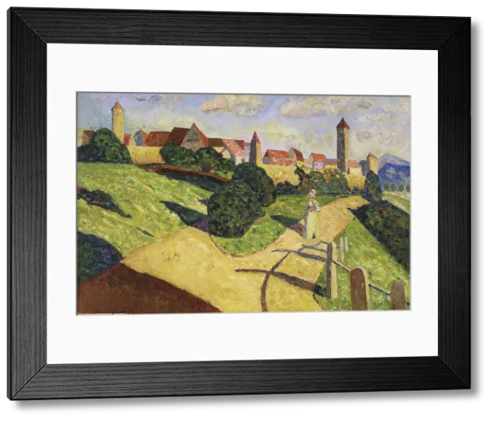 Framed Print : Old City II, 1902. Creator: Kandinsky; Wassily Vasilyevich (1866-1944) Framed Print : Old City II, 1902. Creator: Kandinsky; Wassily Vasilyevich (1866-1944)