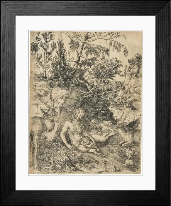 Framed Print : The Penance of Saint John Chrysostom, 1509. Creator: Cranach; Lucas; the Elder (1472-1553) Framed Print : The Penance of Saint John Chrysostom, 1509. Creator: Cranach; Lucas; the Elder (1472-1553)