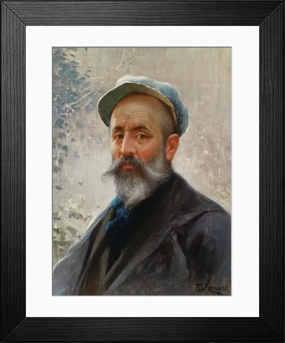 Framed Print : Self-portrait, 1908. Creator: Zonaro; Fausto (1854-1929) Framed Print : Self-portrait, 1908. Creator: Zonaro; Fausto (1854-1929)