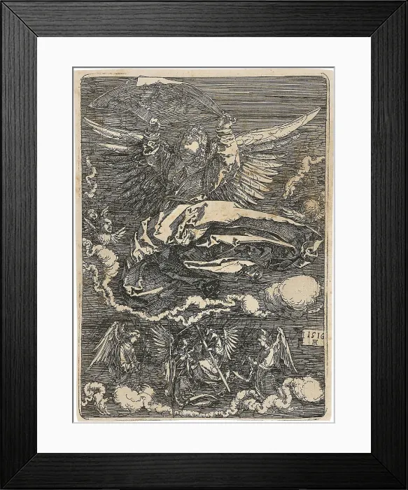 Framed Print : The Sudarium Held by One Angel, 1516. Creator: Dürer; Albrecht (1471-1528) Framed Print : The Sudarium Held by One Angel, 1516. Creator: Dürer; Albrecht (1471-1528)