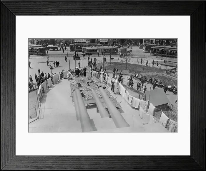 Framed Print : Wash day on U.S.S. Recruit, between c1915 and c1920. Creator: Bain News Service Framed Print : Wash day on U.S.S. Recruit, between c1915 and c1920. Creator: Bain News Service