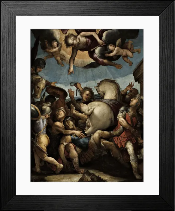 Framed Print : The Conversion of Saint Paul. Creator: Fenzoni; Ferraù (1562-1645) Framed Print : The Conversion of Saint Paul. Creator: Fenzoni; Ferraù (1562-1645)