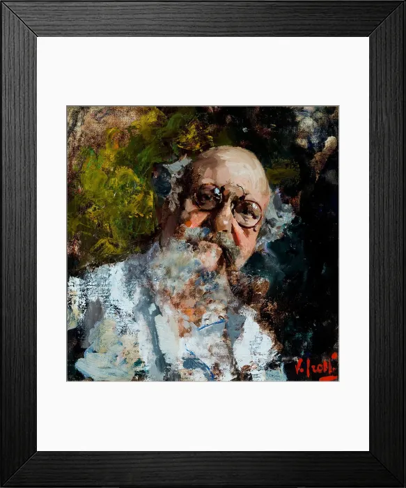 Framed Print : Self-portrait. Creator: Irolli; Vincenzo (1860-1949) Framed Print : Self-portrait. Creator: Irolli; Vincenzo (1860-1949)