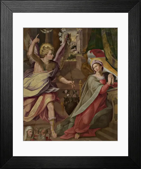 Framed Print : The Annunciation, c1565-1570. Creator: Marchetti; Marco (1526-1588) Framed Print : The Annunciation, c1565-1570. Creator: Marchetti; Marco (1526-1588)