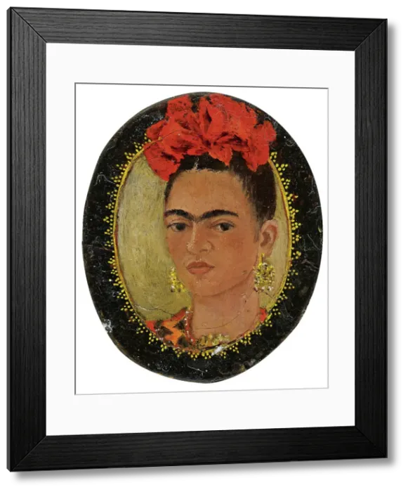 Framed Print : Self-portrait for Jose Bartoli, 1946. Creator: Kahlo; Frida (1907-1954) Framed Print : Self-portrait for Jose Bartoli, 1946. Creator: Kahlo; Frida (1907-1954)