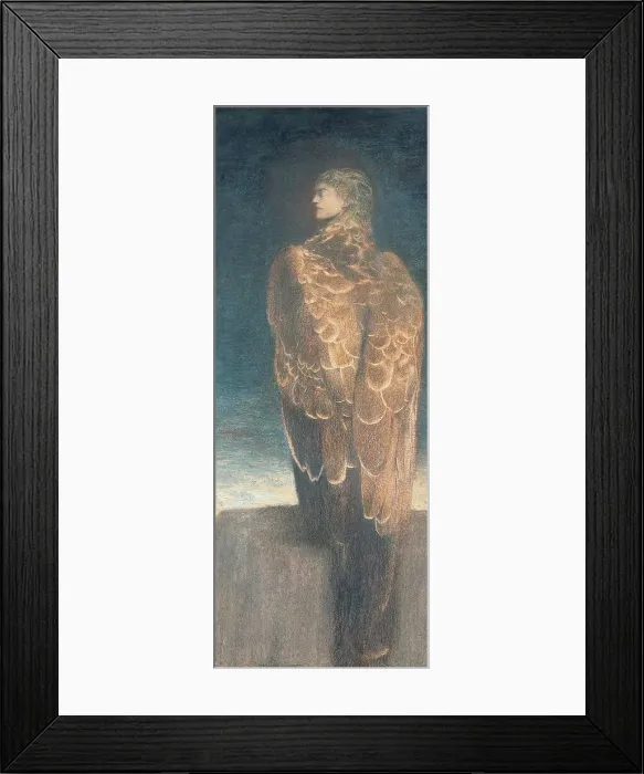Framed Print : La Médusa endormie (Sleeping Medusa), 1896. Creator: Khnopff; Fernand (1858-1921) Framed Print : La Médusa endormie (Sleeping Medusa), 1896. Creator: Khnopff; Fernand (1858-1921)