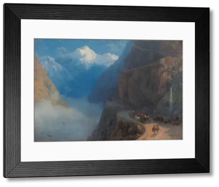 Framed Print : From Mleta to Gudauri, 1868. Creator: Aivazovsky; Ivan Konstantinovich (1817-1900) Framed Print : From Mleta to Gudauri, 1868. Creator: Aivazovsky; Ivan Konstantinovich (1817-1900)
