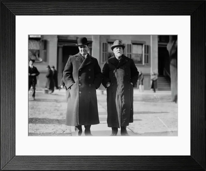 Framed Print : Thomas Gagan and Henry Bacon, 1915. Creator: Bain News Service Framed Print : Thomas Gagan and Henry Bacon, 1915. Creator: Bain News Service