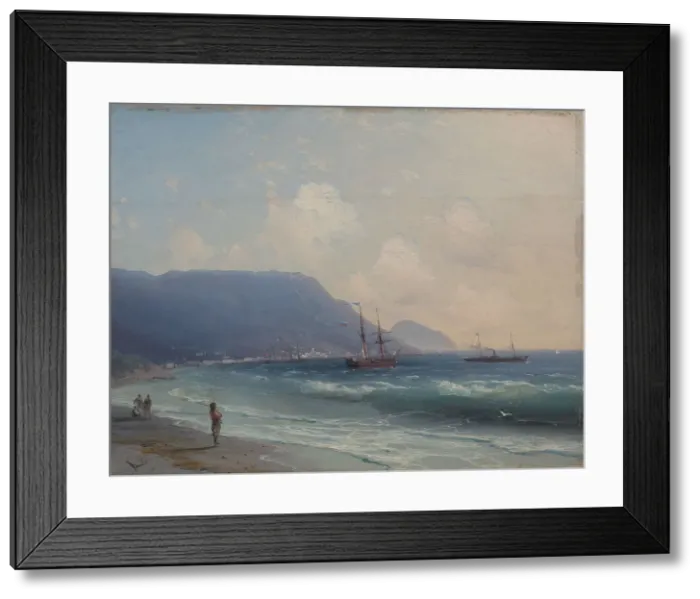 Framed Print : Seascape overlooking Yalta. Creator: Aivazovsky; Ivan Konstantinovich (1817-1900) Framed Print : Seascape overlooking Yalta. Creator: Aivazovsky; Ivan Konstantinovich (1817-1900)
