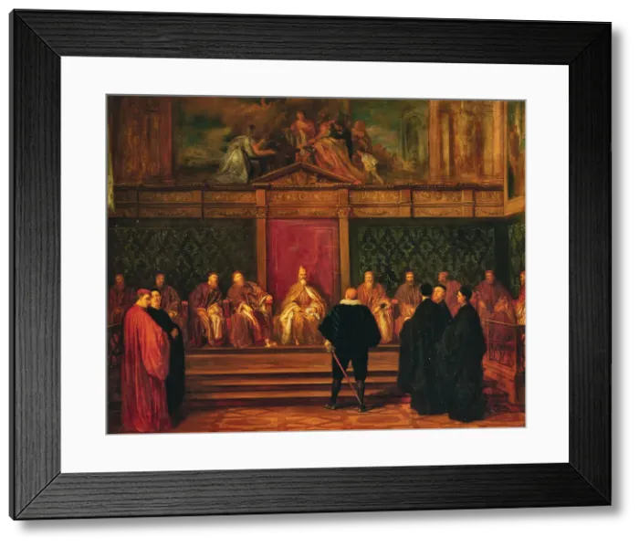 Framed Print : Venetian Senate, 1849. Creator: Robert-Fleury; Tony (1837-1911) Framed Print : Venetian Senate, 1849. Creator: Robert-Fleury; Tony (1837-1911)