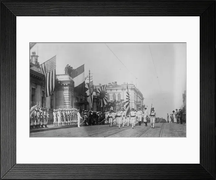 Framed Print : Troops in Vladivostok, Czech Hq [?], between c1915 and c1920. Creator: Bain News Service