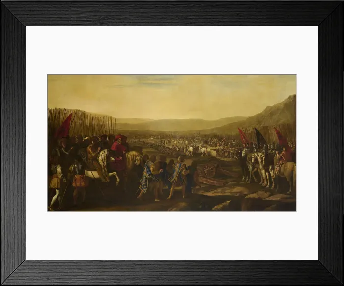 Framed Print : Cardinal Jules Mazarin reviews the troops before the battle. Creator: Falcone; Aniello (1600 / 7-1665) Framed Print : Cardinal Jules Mazarin reviews the troops before the battle. Creator: Falcone; Aniello (1600 / 7-1665)