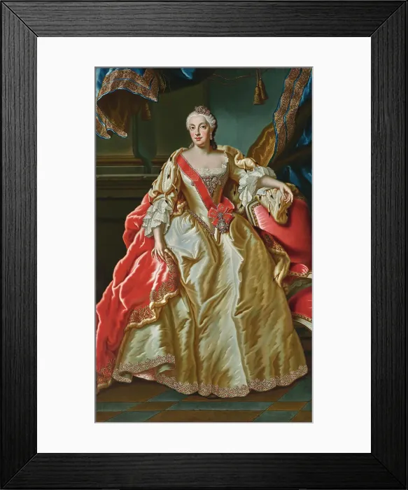 Framed Print : Portrait of Maria Anna Sophia of Saxony (1728-1797), Electress of Bavaria. Creator: Winter; Franz Joseph (1690-after 1768) Framed Print : Portrait of Maria Anna Sophia of Saxony (1728-1797), Electress of Bavaria. Creator: Winter; Franz Joseph (1690-after 1768)