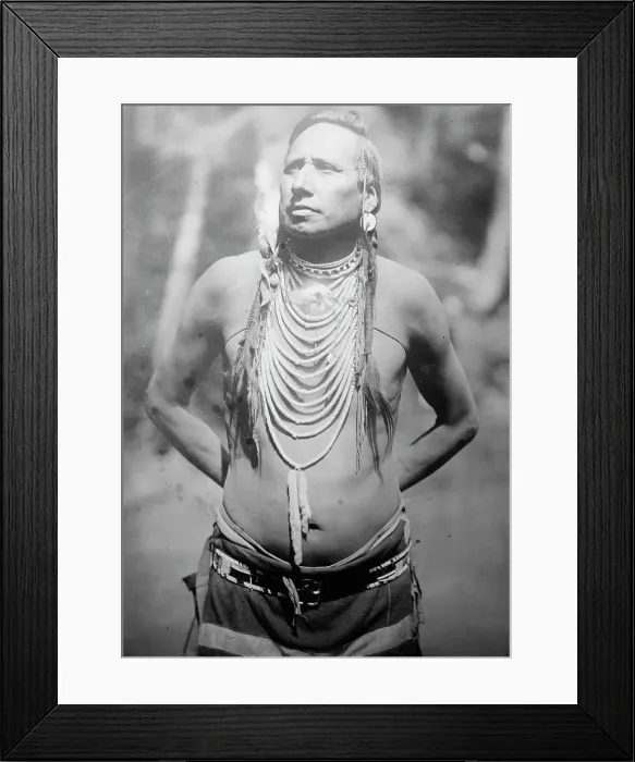 Framed Print : {American India] Chief Stabbed-By-Mistake, between c1915 and c1920. Creator: Bain News Service