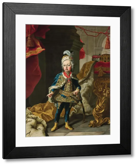 Framed Print : Portrait of Emperor Joseph II (1741-1790) as child. Creator: Mijtens (Meytens); Martin van; the Younger (1695-1770) Framed Print : Portrait of Emperor Joseph II (1741-1790) as child. Creator: Mijtens (Meytens); Martin van; the Younger (1695-1770)