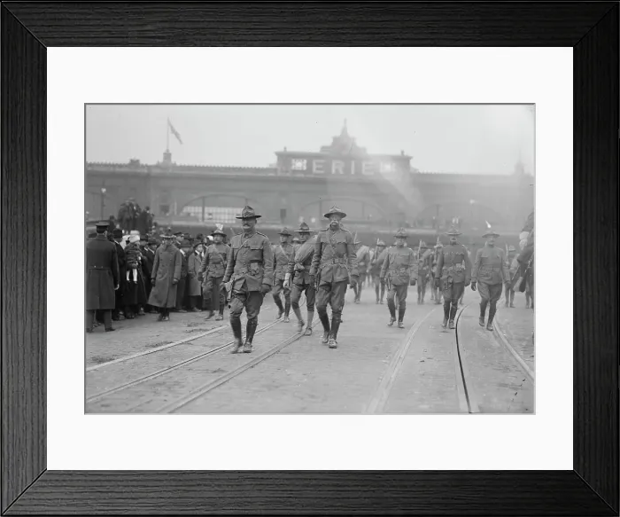 Framed Print : 7th Regt. Return, between c1915 and c1920. Creator: Bain News Service Framed Print : 7th Regt. Return, between c1915 and c1920. Creator: Bain News Service