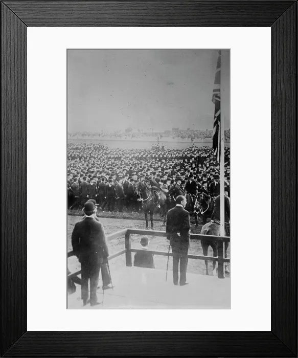 Framed Print : Carson addressing Ulster Army, 1914. Creator: Bain News Service Framed Print : Carson addressing Ulster Army, 1914. Creator: Bain News Service