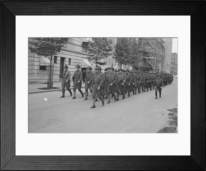 Framed Print : 7th Regt. Rookies, between c1915 and c1920. Creator: Bain News Service Framed Print : 7th Regt. Rookies, between c1915 and c1920. Creator: Bain News Service