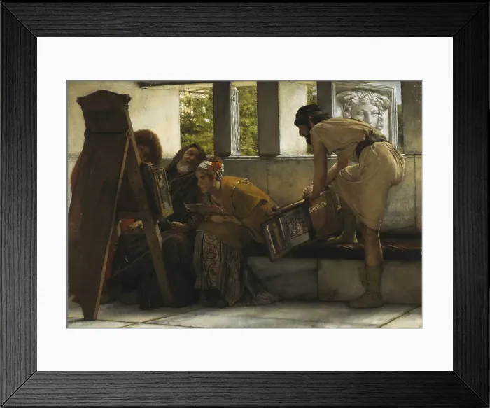 Framed Print : A Roman studio, 1874. Creator: Alma-Tadema; Sir Lawrence (1836-1912)