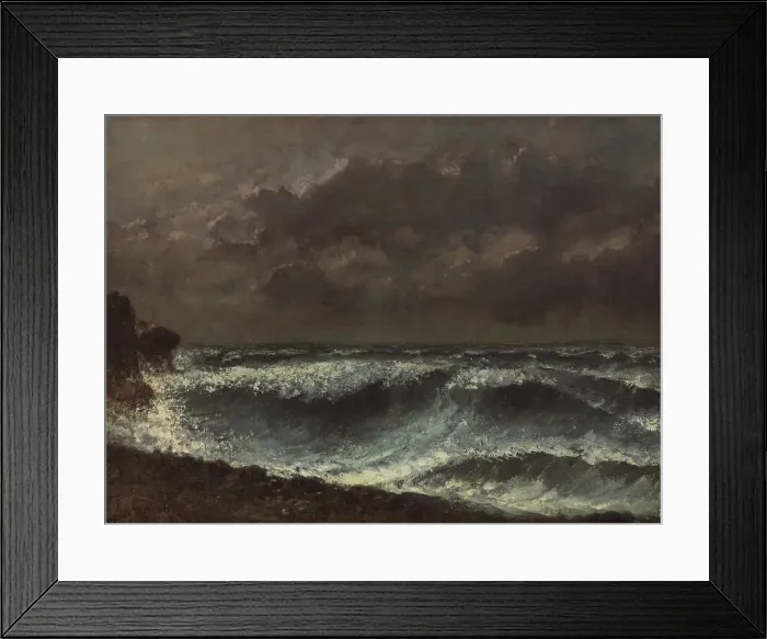Framed Print : Storm Front on the Horizon, 1872-1873. Creator: Courbet; Gustave (1819-1877) Framed Print : Storm Front on the Horizon, 1872-1873. Creator: Courbet; Gustave (1819-1877)
