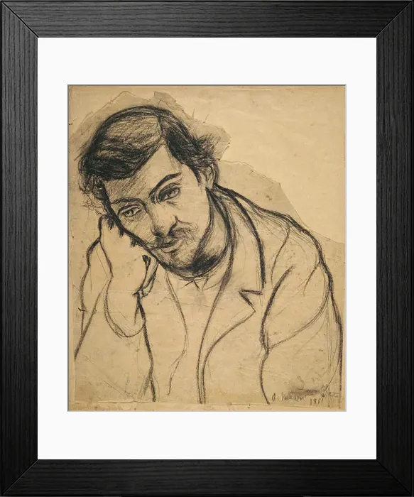 Framed Print : Utrillo pensif, 1911. Creator: Valadon; Suzanne (1865-1938) Framed Print : Utrillo pensif, 1911. Creator: Valadon; Suzanne (1865-1938)
