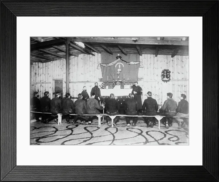 Framed Print : Chapel of Russian prisoners, Zossen, 1915. Creator: Bain News Service Framed Print : Chapel of Russian prisoners, Zossen, 1915. Creator: Bain News Service