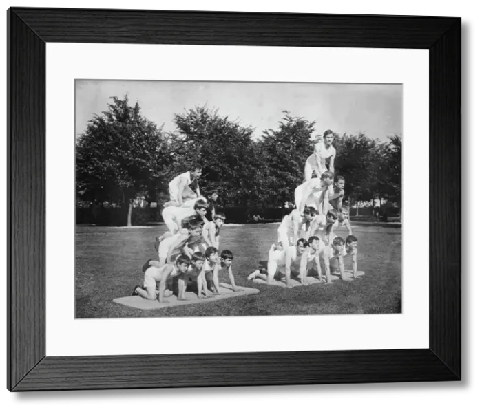 Framed Print : Blind athletes at Overbrook, Pa. 1911. Creator: Bain News Service Framed Print : Blind athletes at Overbrook, Pa. 1911. Creator: Bain News Service