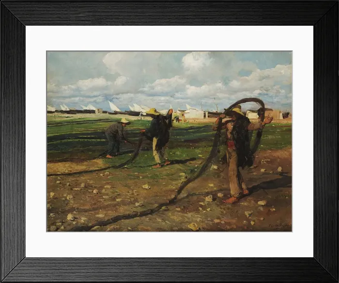 Framed Print : Fishermen with their nets, 1896. Creator: Sorolla y Bastida; Joaquín (1863-1923) Framed Print : Fishermen with their nets, 1896. Creator: Sorolla y Bastida; Joaquín (1863-1923)
