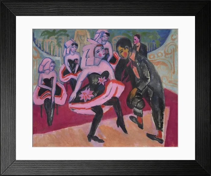 Framed Print : Dance in the variety show, 1911. Creator: Kirchner; Ernst Ludwig (1880-1938) Framed Print : Dance in the variety show, 1911. Creator: Kirchner; Ernst Ludwig (1880-1938)