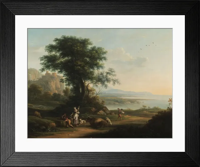Framed Print : Pastoral scene, Between 1760 and 1799. Creator: Cignaroli; Vittorio Amedeo (1730-1800) Framed Print : Pastoral scene, Between 1760 and 1799. Creator: Cignaroli; Vittorio Amedeo (1730-1800)