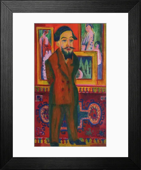 Framed Print : Portrait of Leon Schames, 1922-1924. Creator: Kirchner; Ernst Ludwig (1880-1938) Framed Print : Portrait of Leon Schames, 1922-1924. Creator: Kirchner; Ernst Ludwig (1880-1938)