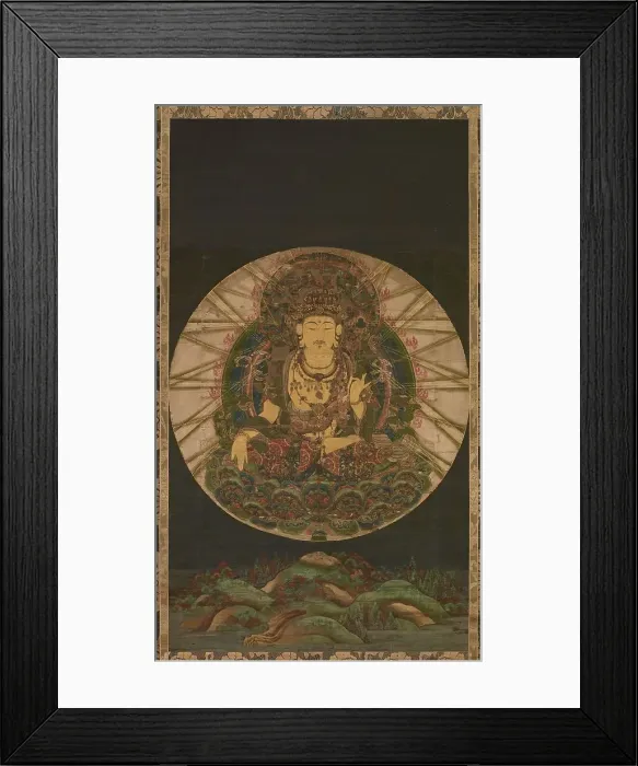 Framed Print : The Bodhisattva Akasagarbha (Kokuzo Bosatsu), 13th century. Creator: Anonymous () Framed Print : The Bodhisattva Akasagarbha (Kokuzo Bosatsu), 13th century. Creator: Anonymous ()