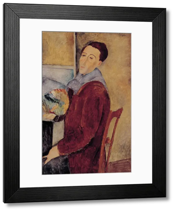 Framed Print : Self-portrait, 1919. Creator: Modigliani; Amedeo (1884-1920) Framed Print : Self-portrait, 1919. Creator: Modigliani; Amedeo (1884-1920)