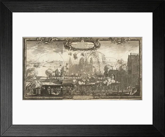 Framed Print : Panorama of the Siege of Kronborg Castle, 1658, 1696. Creator: Dahlbergh; Erik (1625-1703) Framed Print : Panorama of the Siege of Kronborg Castle, 1658, 1696. Creator: Dahlbergh; Erik (1625-1703)