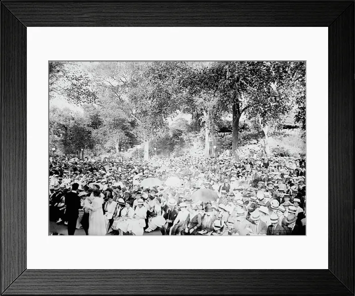 Framed Print : Concert, Central Park, between c1915 and c1920. Creator: Bain News Service