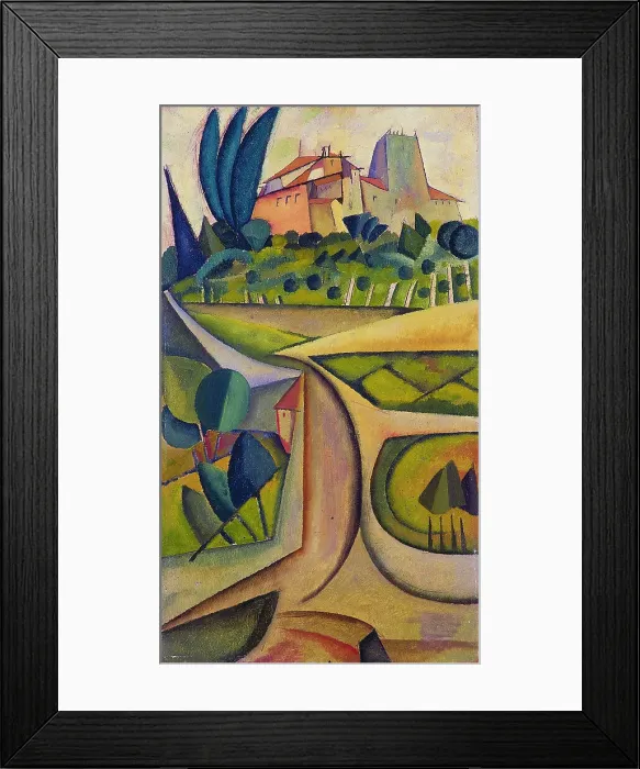 Framed Print : Casa de Manhufe, c1913. Creator: Souza-Cardoso; Amadeo de (1887-1918) Framed Print : Casa de Manhufe, c1913. Creator: Souza-Cardoso; Amadeo de (1887-1918)