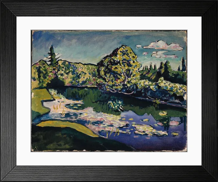 Framed Print : Akhtyrka. Park Pond, 1917. Creator: Kandinsky; Wassily Vasilyevich (1866-1944) Framed Print : Akhtyrka. Park Pond, 1917. Creator: Kandinsky; Wassily Vasilyevich (1866-1944)
