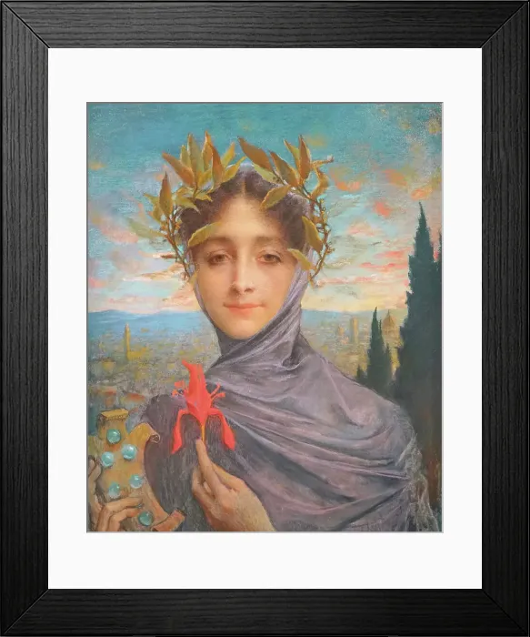 Framed Print : Florence, c1898. Creator: Lévy-Dhurmer; Lucien (1865-1953) Framed Print : Florence, c1898. Creator: Lévy-Dhurmer; Lucien (1865-1953)