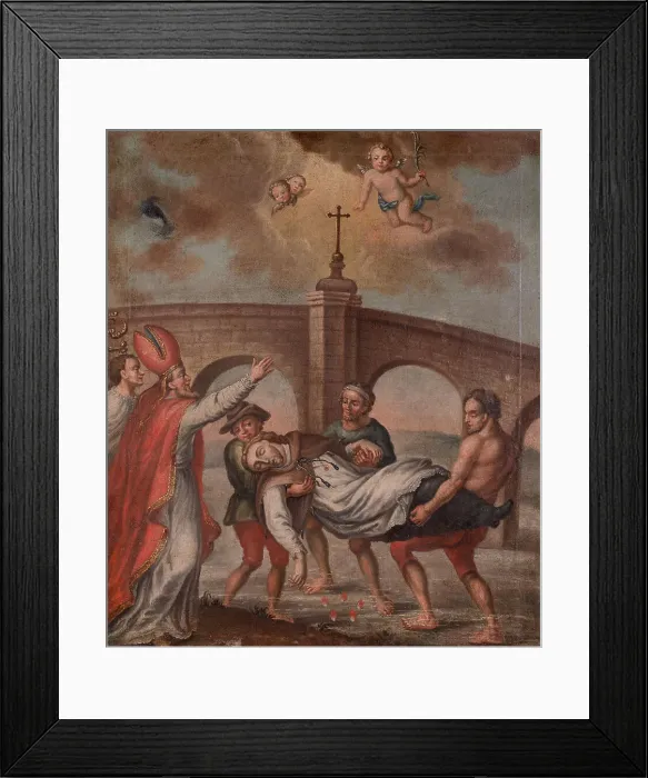 Framed Print : The recovery of Saint John Nepomuk, c1800. Creator: Anonymous () Framed Print : The recovery of Saint John Nepomuk, c1800. Creator: Anonymous ()